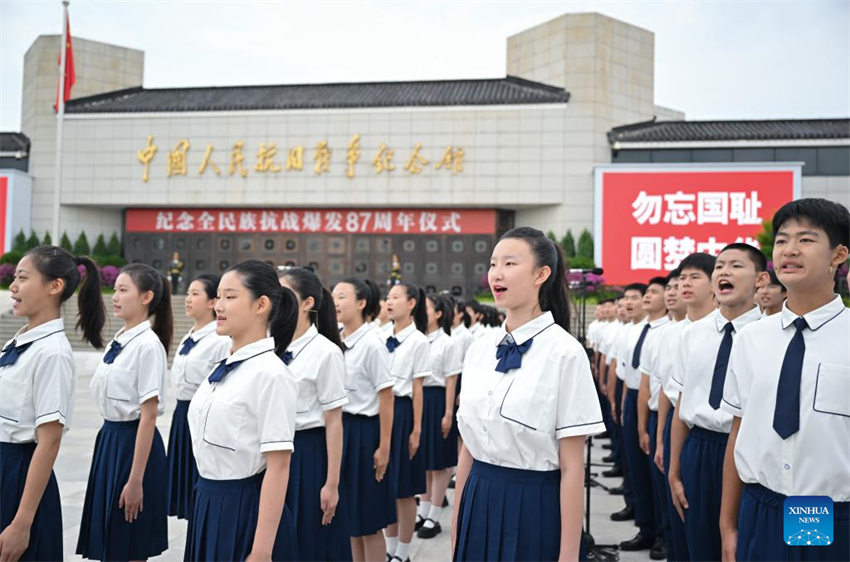 China marca 87º aniversário da guerra de resistência contra a agressão japonesa