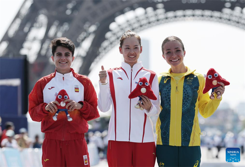 Paris 2024: alteta chinesa Yang Jiayu vence medalha de ouro na corrida de 20 km