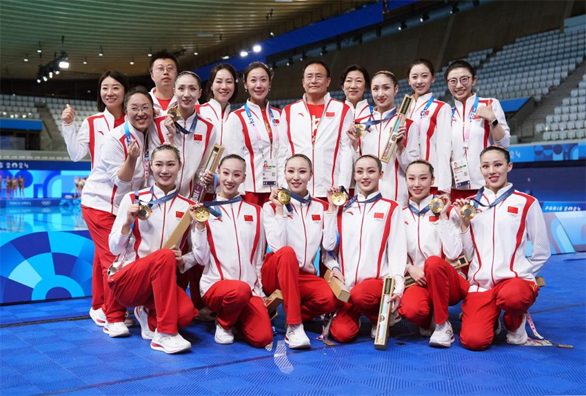 Paris 2024: China conquista primeiro ouro olímpico de sua história no nado artístico