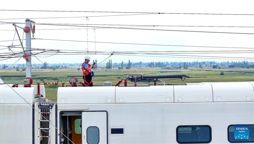 Exercício de simulação contra falhas realizado na ferrovia de alta velocidade Baotou-Yinchuan