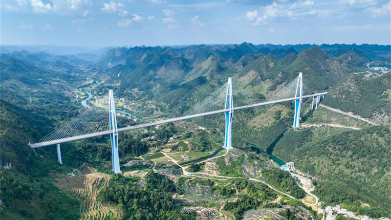 Pontes gigantescas em Guizhou, sudoeste da China