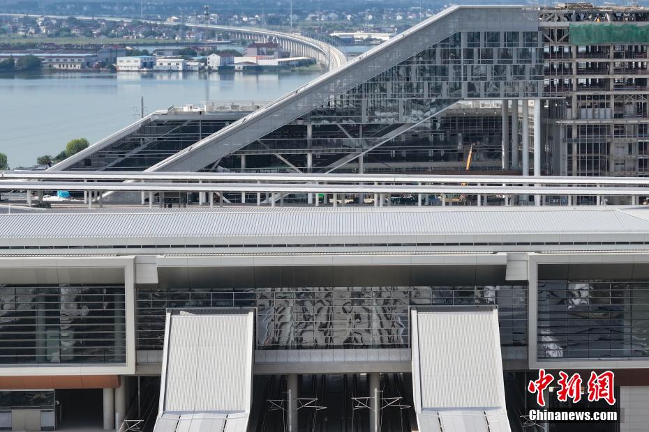 Construção da Estação Ferroviária Sul de Suzhou é acelerada