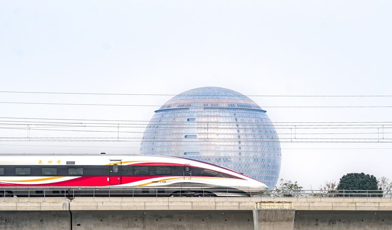 Linha ferroviária de alta velocidade Shanghai-Suzhou-Huzhou é inaugurada