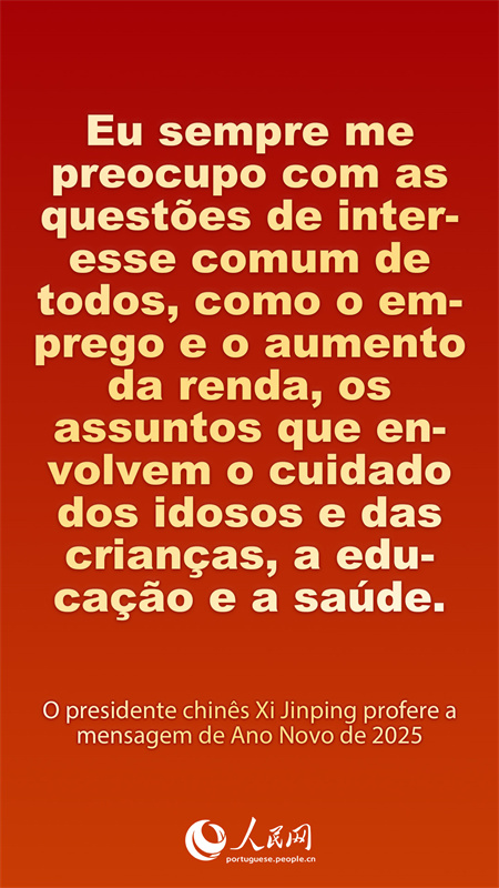 Infográfico: destaques do Discurso de Ano Novo de 2025 proferido pelo presidente Xi Jinping