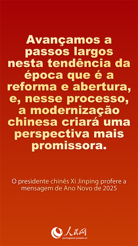 Infográfico: destaques do Discurso de Ano Novo de 2025 proferido pelo presidente Xi Jinping