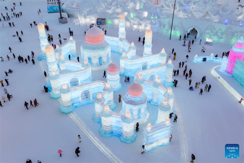 41º Festival Internacional de Gelo e Neve é inaugurado em Harbin