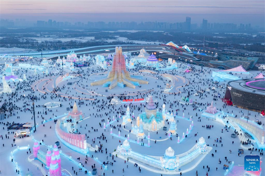 41º Festival Internacional de Gelo e Neve é inaugurado em Harbin