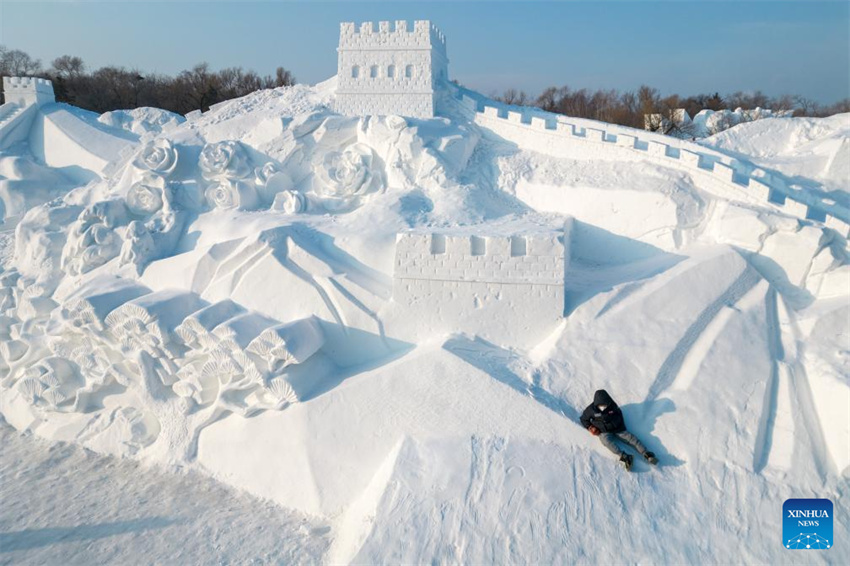 Recursos ricos de gelo e neve impulsionam turismo de inverno de Harbin