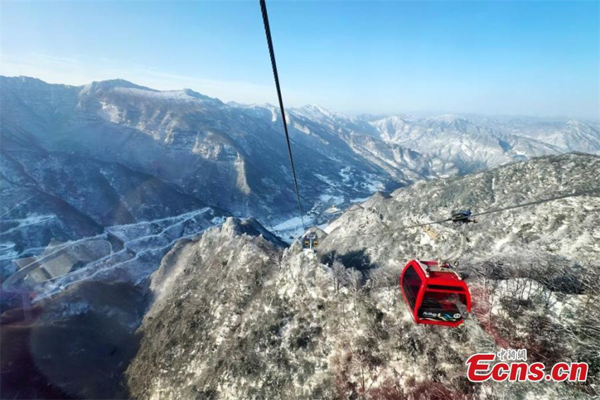 Galeria: paisagem de neve na montanha Longtou em Hanzhong