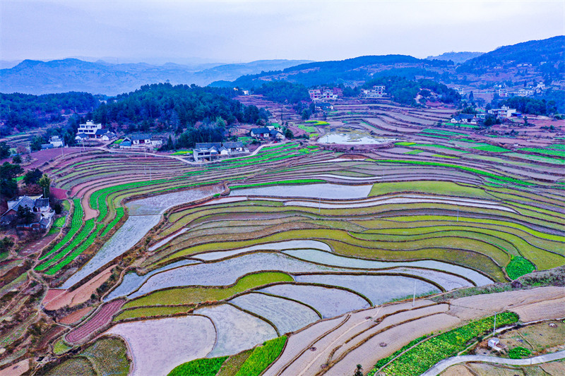 Galeria: regiões agrícolas de guizhou acumulam água para a primavera, no sudoeste da China