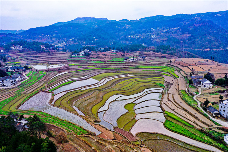 Galeria: regiões agrícolas de guizhou acumulam água para a primavera, no sudoeste da China