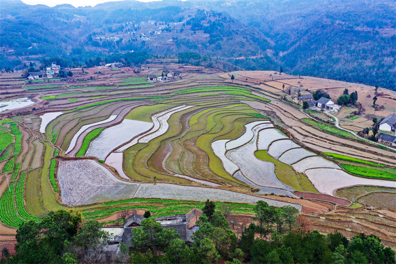 Galeria: regiões agrícolas de guizhou acumulam água para a primavera, no sudoeste da China