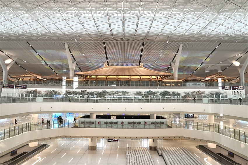 Terminal T5 do Aeroporto Internacional Xianyang de Xi'an foi oficialmente colocado em operação