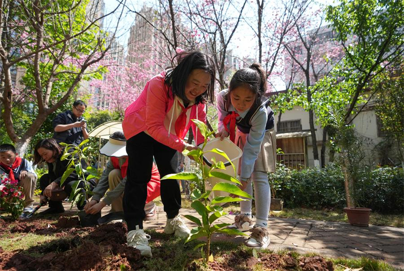 Kunming promove atividade de plantio antes do Dia Nacional da Árvore