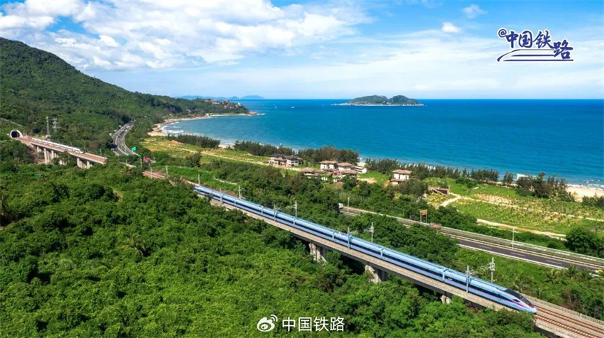 Ferrovia circular de alta velocidade de Hainan transporta mais de 300 milhões de passageiros