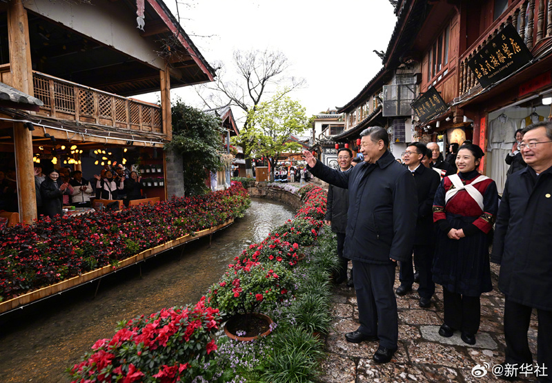 Xi Jinping inspeciona a Província de Yunnan, no sudoeste da China