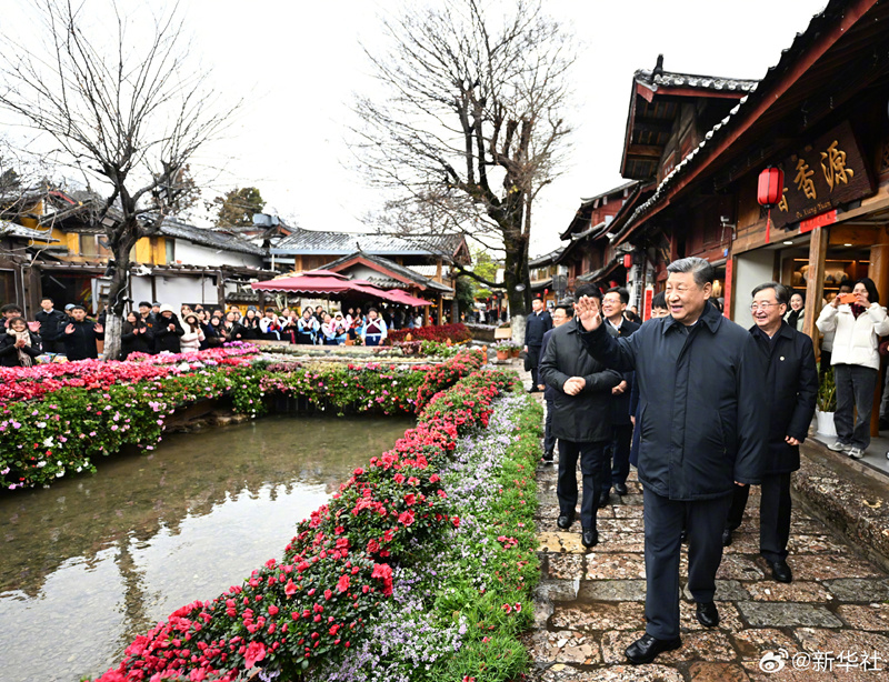 Xi Jinping inspeciona a Província de Yunnan, no sudoeste da China