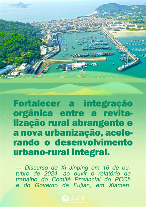 Pôster: Citações do presidente Xi Jinping sobre a revitalização rural em Fujian