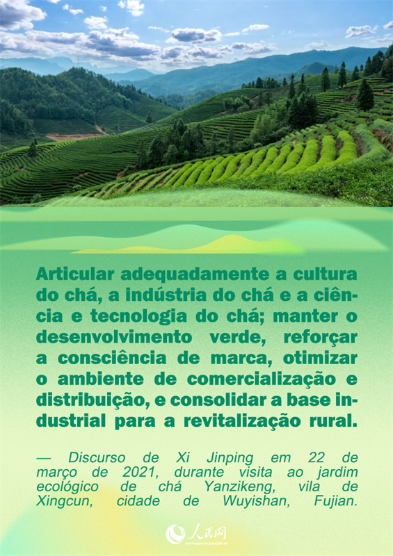 Pôster: Citações do presidente Xi Jinping sobre a revitalização rural em Fujian