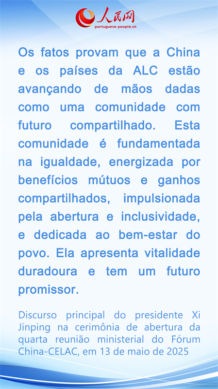 Destaques do Discurso principal do presidente Xi Jinping na cerimônia de abertura da quarta reunião ministerial do Fórum China-CELAC