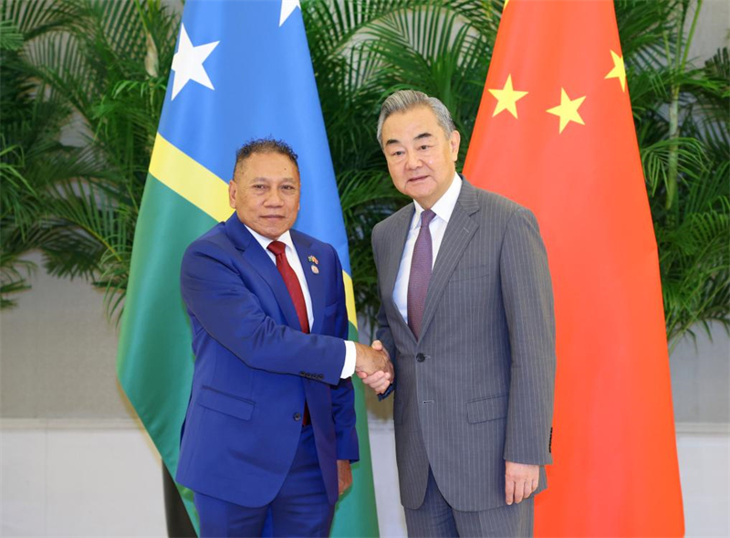 Ministro das Relações Exteriores da China se reúne com convidados dos países insulares do Pacífico