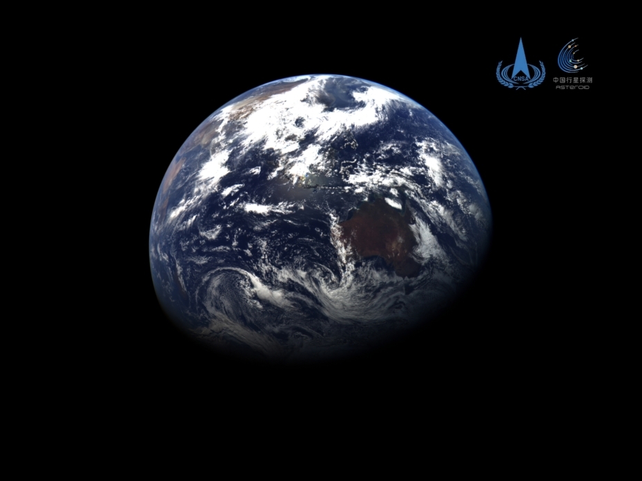 Divulgada imagem da Terra e da Lua registrada pela sonda Tianwen-2