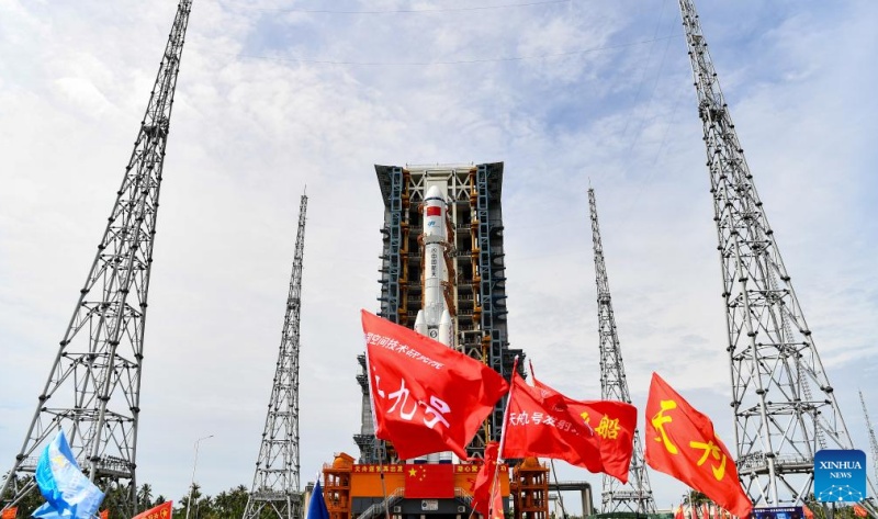 Espaçonave chinesa Tianzhou-9 é transportada para local de lançamento
