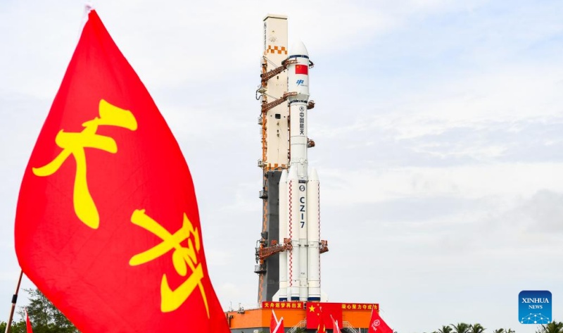 Espaçonave chinesa Tianzhou-9 é transportada para local de lançamento