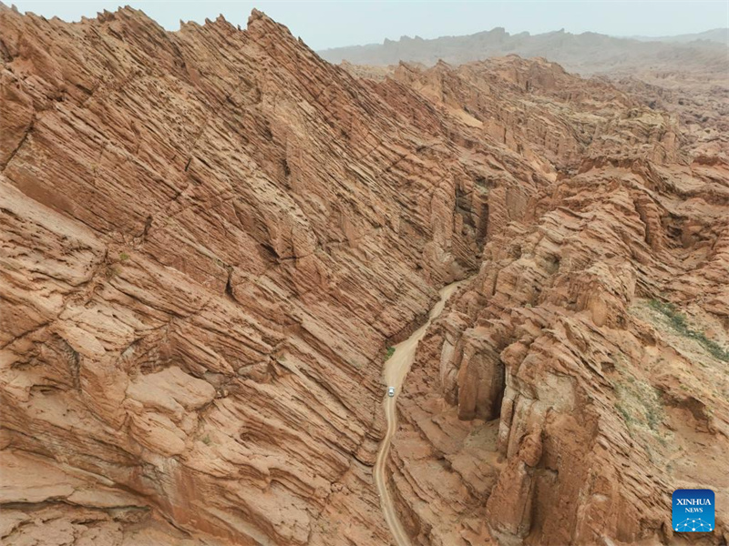 Rodovia Dushanzi-Kuqa de Xinjiang registra boom de turismo no verão