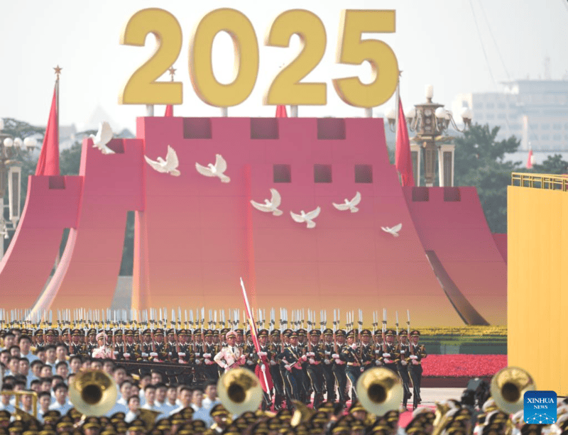 China realiza massivo desfile para marcar 80º aniversário da vitória da Segunda Guerra Mundial