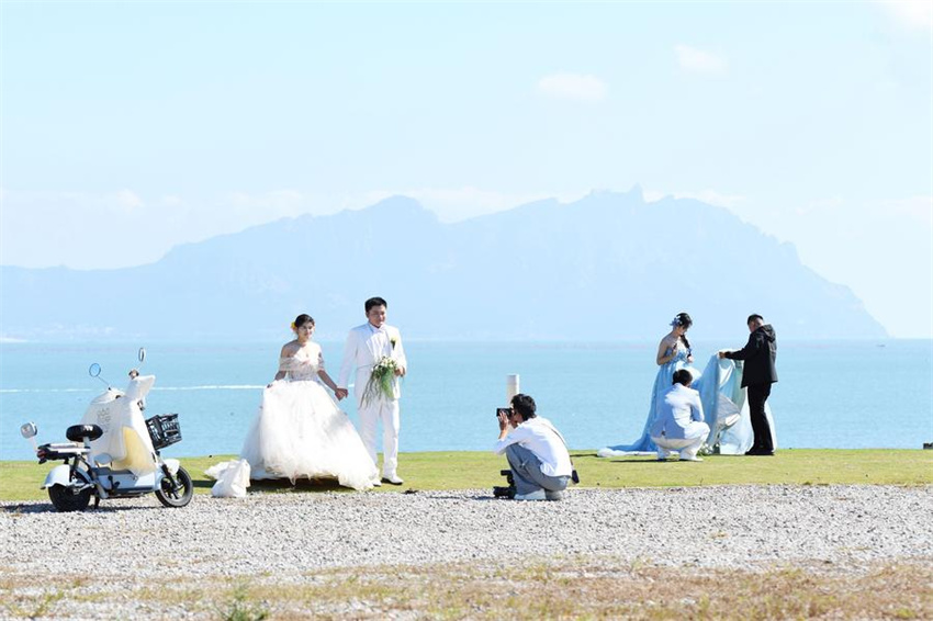 Testemunhando a construção de belas baías em Shandong, no leste da China