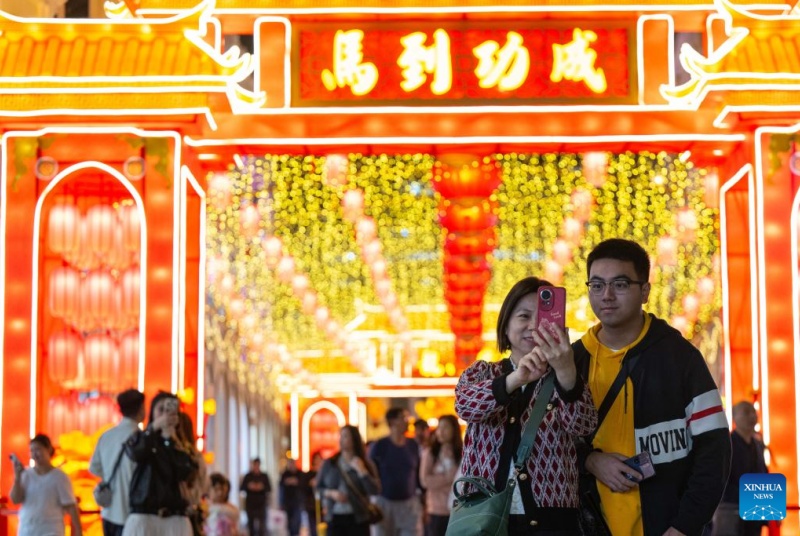 Macau: decoração festiva instalada para celebrar o próximo Ano Novo Chinês