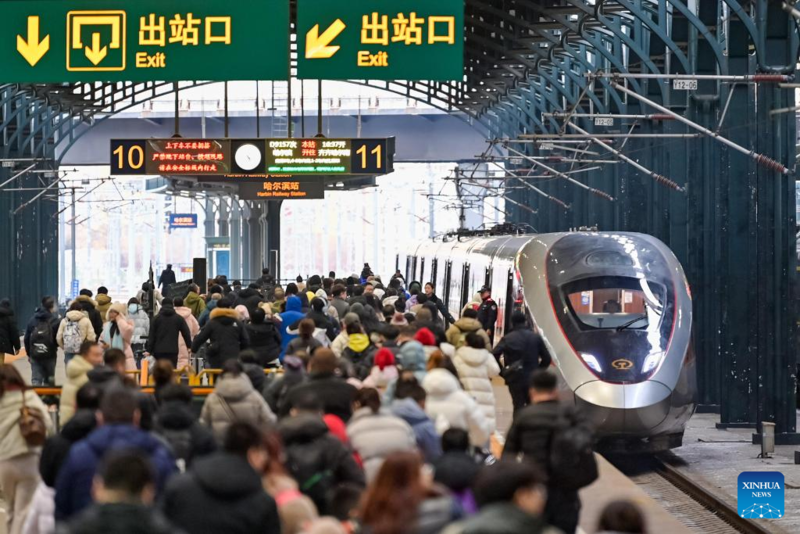 Corrida de viagens da Festa da Primavera na China ultrapassa meio percurso com 5,08 bilhões de viagens