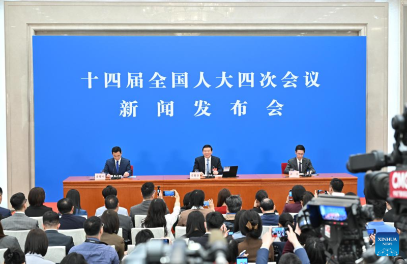 Legislatura nacional da China realiza coletiva de imprensa antes da sessão anual