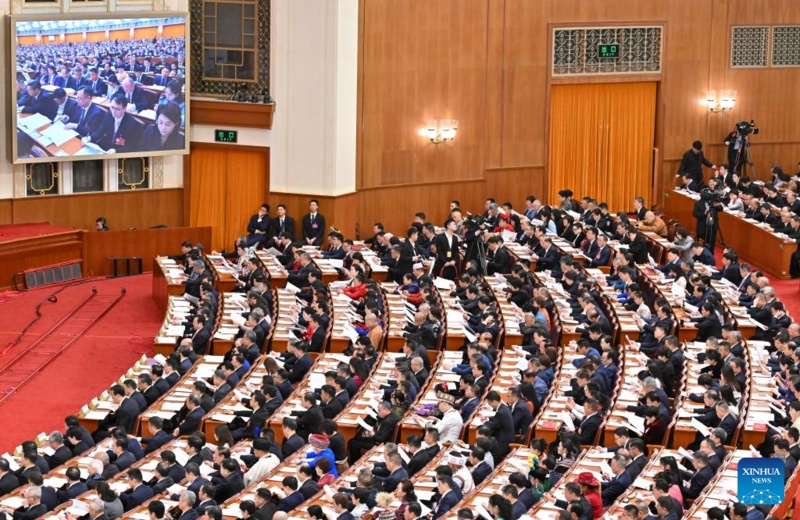 Legislatura nacional da China realiza segunda reunião plenária