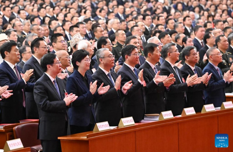 Legislatura nacional da China realiza reunião de encerramento da sessão anual