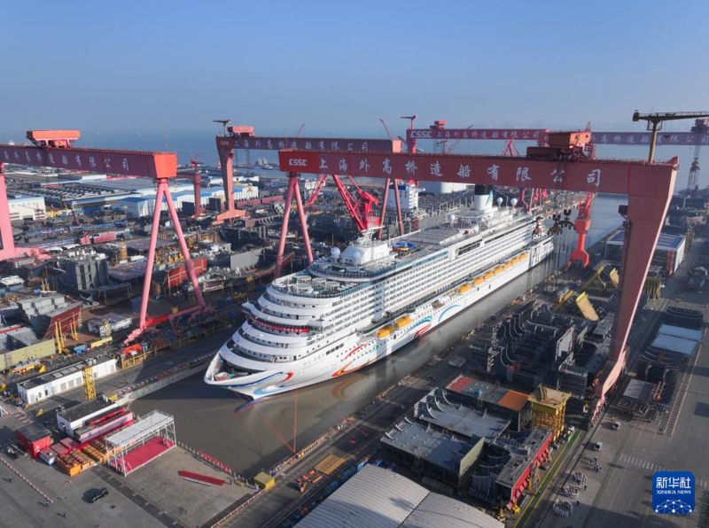 Segundo grande navio de cruzeiro da China sairá do cais em breve