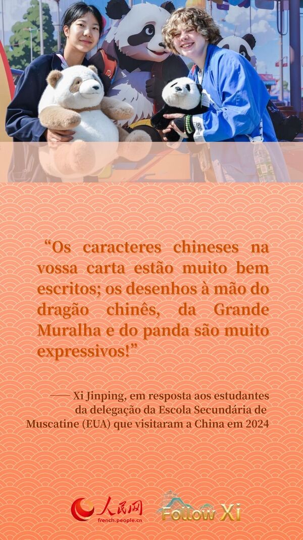 Infogáfico: Xi Jinping encoraja jovens estrangeiros a aprender chinês e conhecer a China