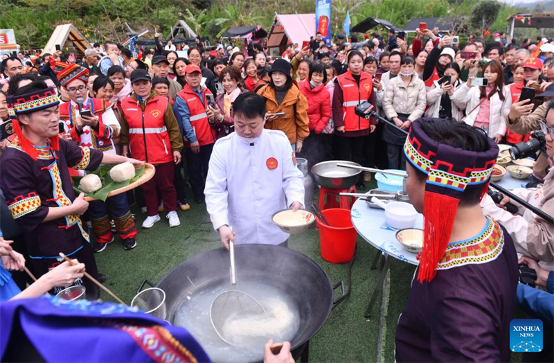 Massa de arroz Shengzha, um sabor fresco do patrimônio imaterial de Guangxi