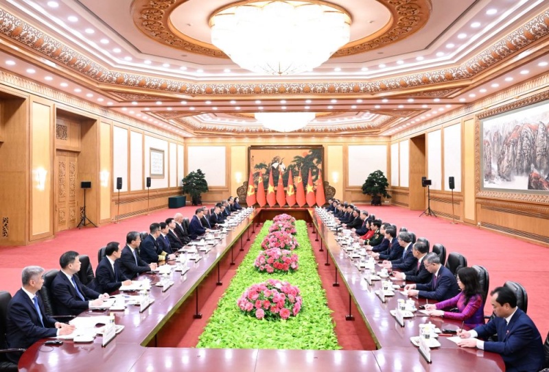 Mais altos líderes da China e do Vietnã mantêm conversações em Beijing