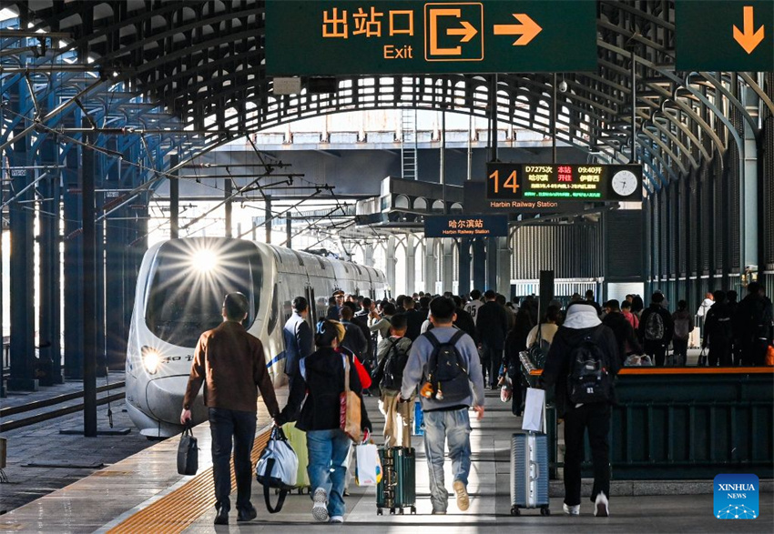 Ferrovias da China registram pico de retorno do feriado em meio a um mercado de turismo aquecido