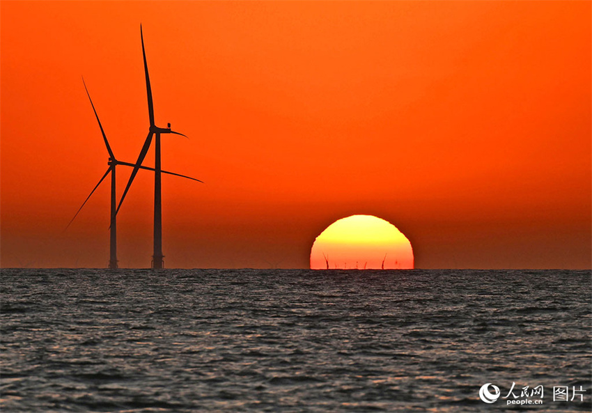 China: projeto de energia eólica offshore mais distante da costa conecta à rede elétrica