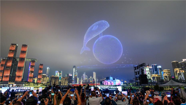 Chongqing: 5.000 drones retratam civilizações dos grandes rios do mundo